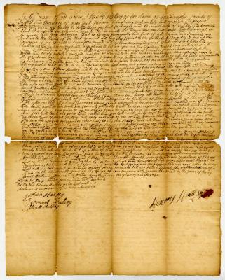Probated will of Henry Hallsey, 1740