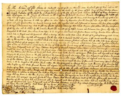 Probated will of Marie Bringuier, 1741