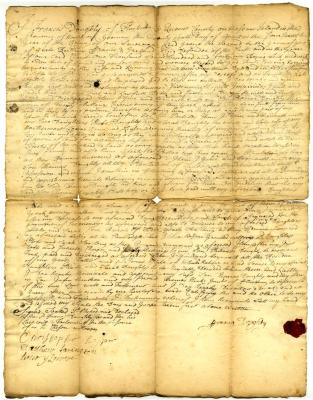 Probated will of Francis Doughty, 1741