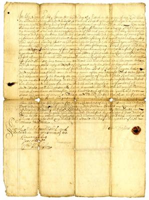 Probated will of Michael Bassett, 1741