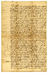 Probated will of William Crow, 1741