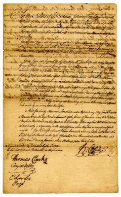 Probated will of William Henry Cope, 1741