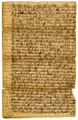 Probated will of Benjamin Dharriette, 1741