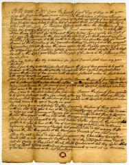 Probated will of Johannes Boerum, 1743