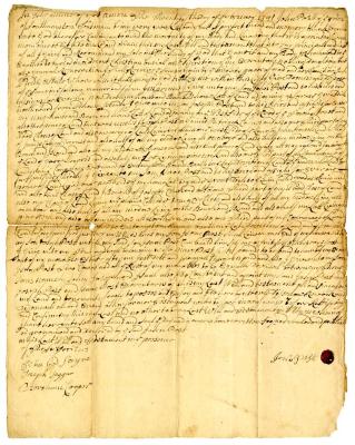 Probated will of John Post, 1741