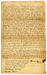 Probated will of John King, 1741