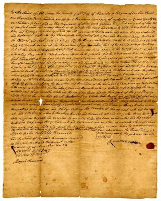 Probated will of Rumourn Townsend, 1741