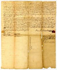 Probated will of Jean Joseph Moullinard, 1741