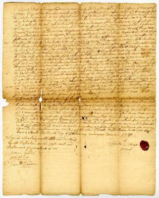 Probated will of Charles Mott, 1741