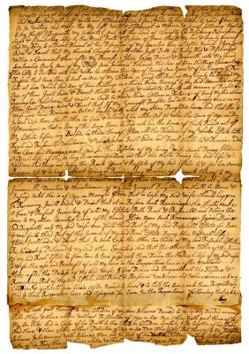 Probated will of Gerrit Burger, 1742