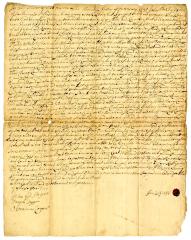 Probated will of John Post, 1741
