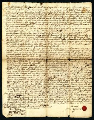Probated will of John Barnes, 1743