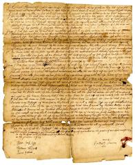 Probated will of Robert Parsons, 1742