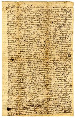 Probated will of David Waters, 1742