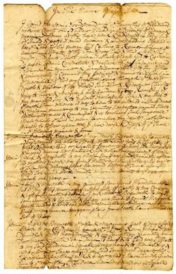 Probated will of Gerret Hansen, 1742