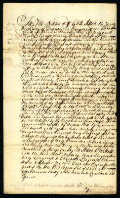 Probated will of Sarah Leaycraft, 1742