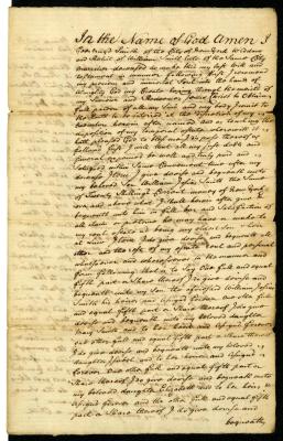 Probated will of Geertruyd Smith, 1742