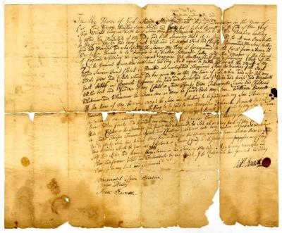 Probated will of Robert Bennett, 1743