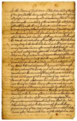 Probated will of John Blanchard, 1743