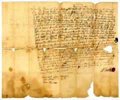 Probated will of Robert Bennett, 1743
