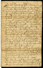 Probated will of Samuel Weaver, 1742