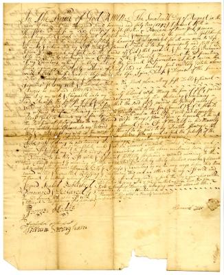 Probated will of Samuel Hill, 1742