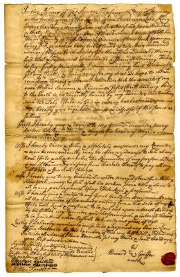 Probated will of Edward Griffen, 1742