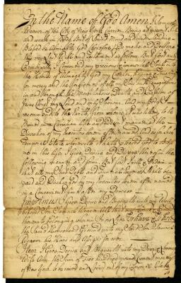 Probated will of Samuel Weaver, 1742