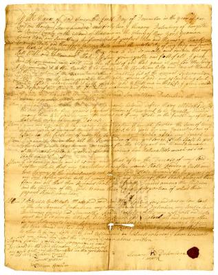 Probated will of Henry Dusenbery, 1743