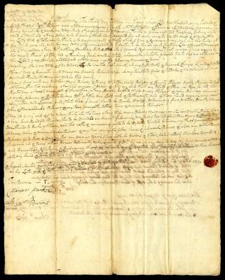 Probated will of Robert Palmer, 1743