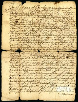 Probated will of Sarvas Fleerboome, 1743