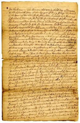 Probated will of Fredrick Devoorse, 1743