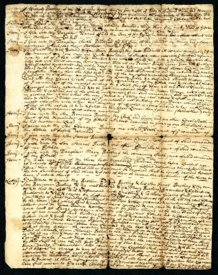 Probated will of William Burling, 1743
