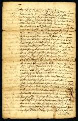Probated will of Johannes Delamator, 1743