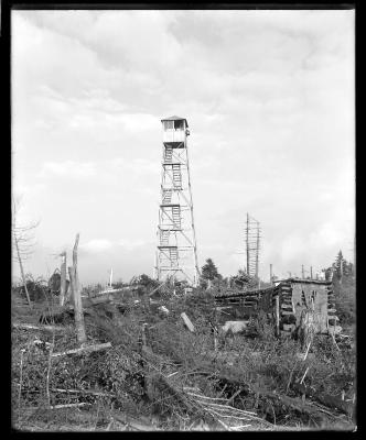 Observation station from ground of Mount Adams