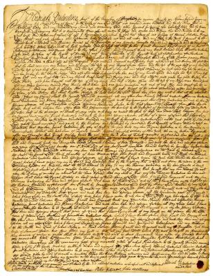 Probated will of Obadiah Valentine, 1743