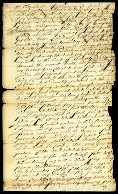 Probated will of John Aboyneau, 1744