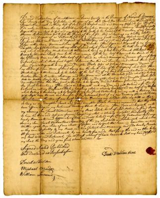 Probated will of David Vallintine, 1743