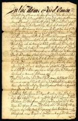 Probated will of Vincent Bodin, 1744