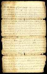 Probated will of Hercules Wendover, 1743