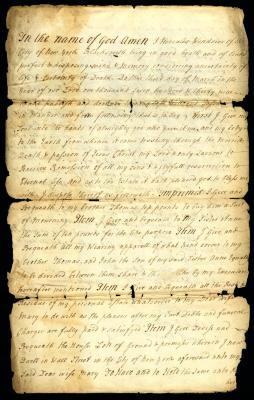 Probated will of Hercules Wendover, 1743