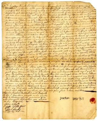 Probated will of Jonathan Wright, 1743