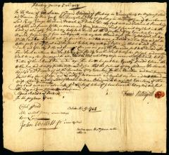 Probated will of Frances Bloodgood, 1744