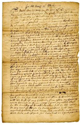 Probated will of John Bennet, 1744