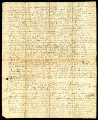 Probated will of Daniel Forster, 1744