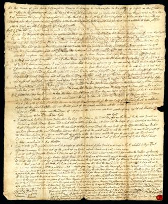 Probated will of Theophilus Peirson, 1744