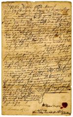Probated will of William Diaper, 1744