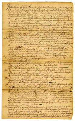 Probated will of Anne Bush, 1745