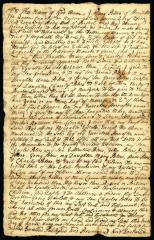 Probated will of Mary Peters, 1744