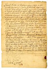 Probated will of Samuel Bowne, 1745